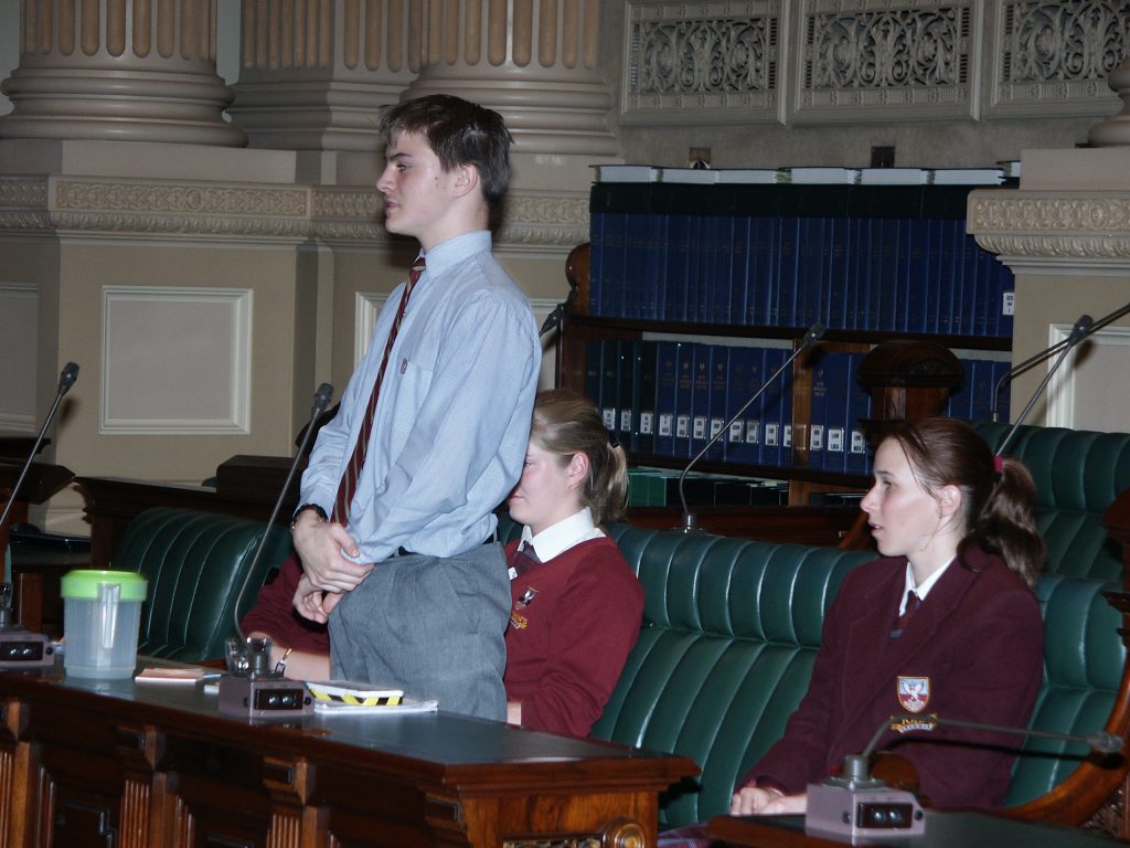 2005 Debating in Parliament House